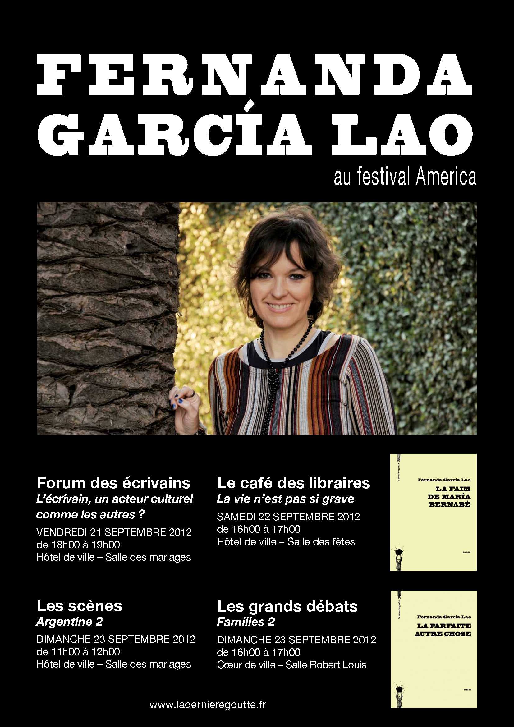 Fernanda Garcia Lao au Festival America